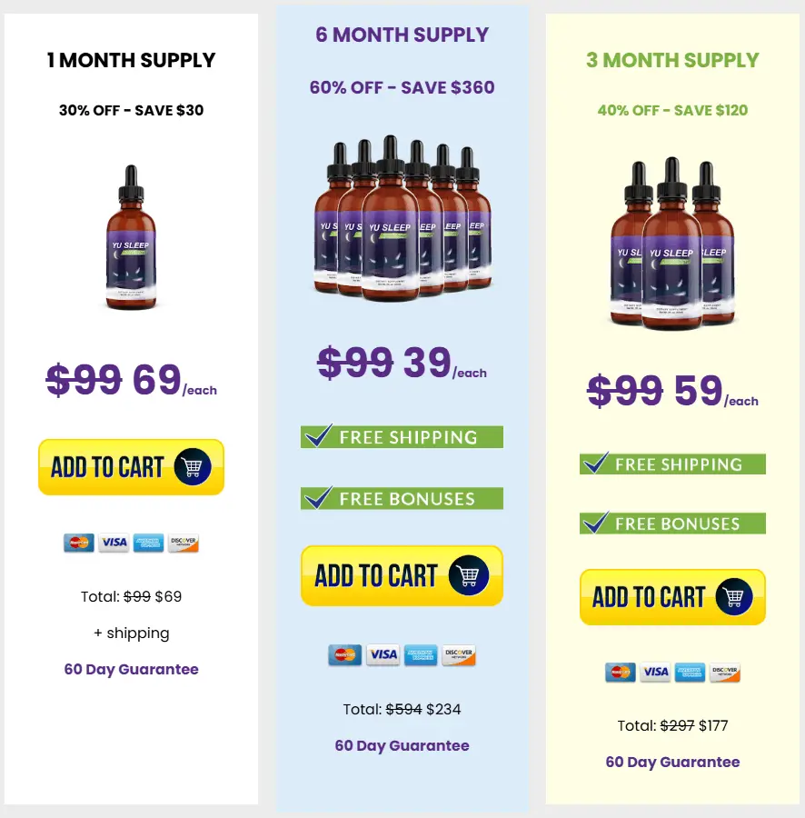 yusleep checkout page
